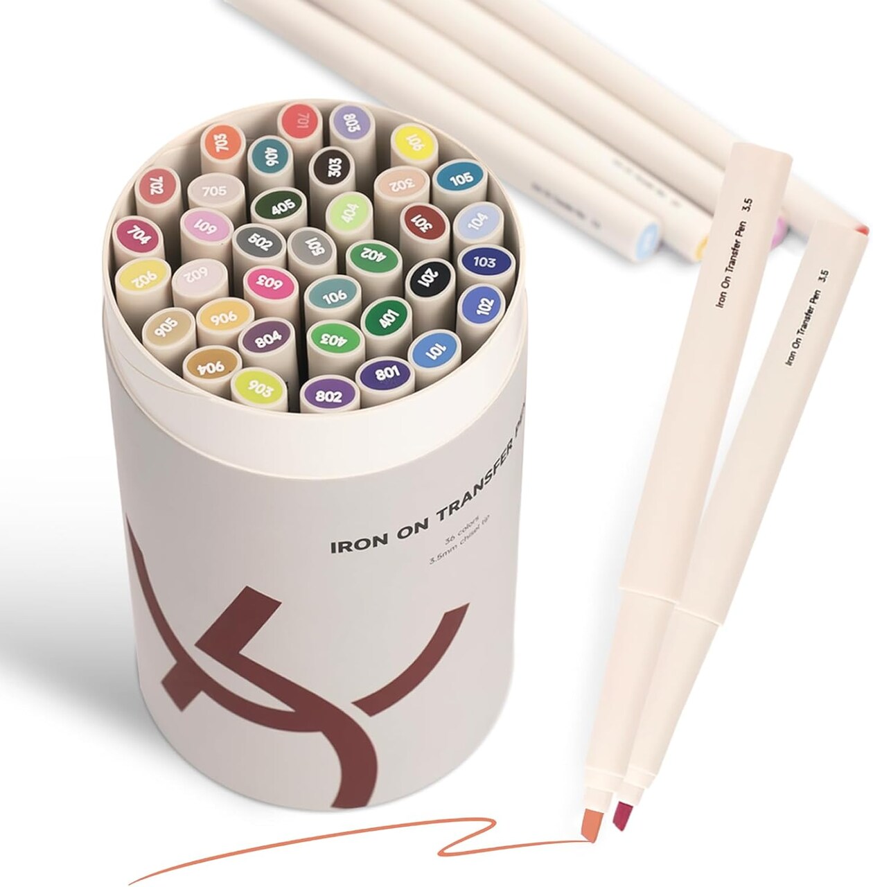 Kearing Fabric or Paper Iron On Transfer Marker, Heat Transfer Marker, 3.5mm Sublimation Markers for T-Shirts Pillow Clothes Canvas